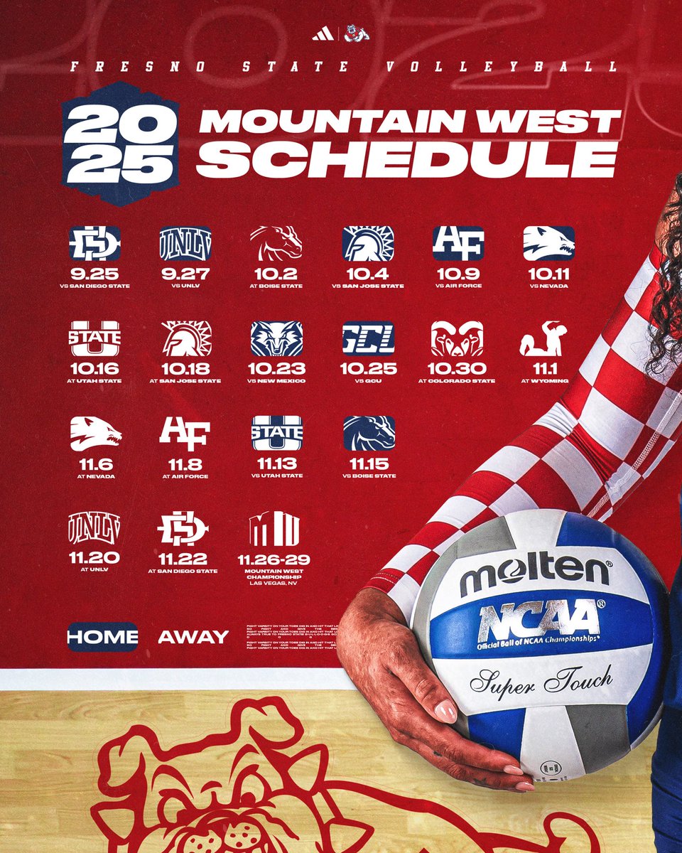 FresnoStateVB's tweet image. the full calendar is set ✅📆 

#DoHardBetter
