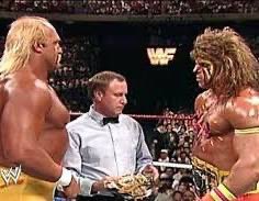 هولك هوقين مع واريور ابطال المصارعه قديماً