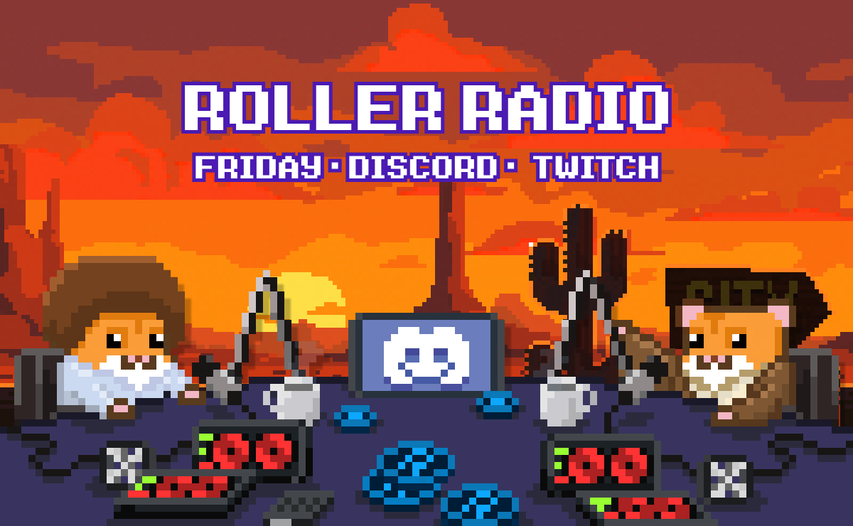 rollercoin_com's tweet photo. Join Us LIVE!

🎧Roller Radio - Season 19: Bit Bandits LIVE

🗓️Friday | 4 PM UTC
📍Discord + Twitch

Simply the best time of the week.

💬Chat with the devs
🎁Promo Codes
🎮Games with Content Creators

You just can't miss it!

🎙️Join in.
#RollerRadio is ON AIR.