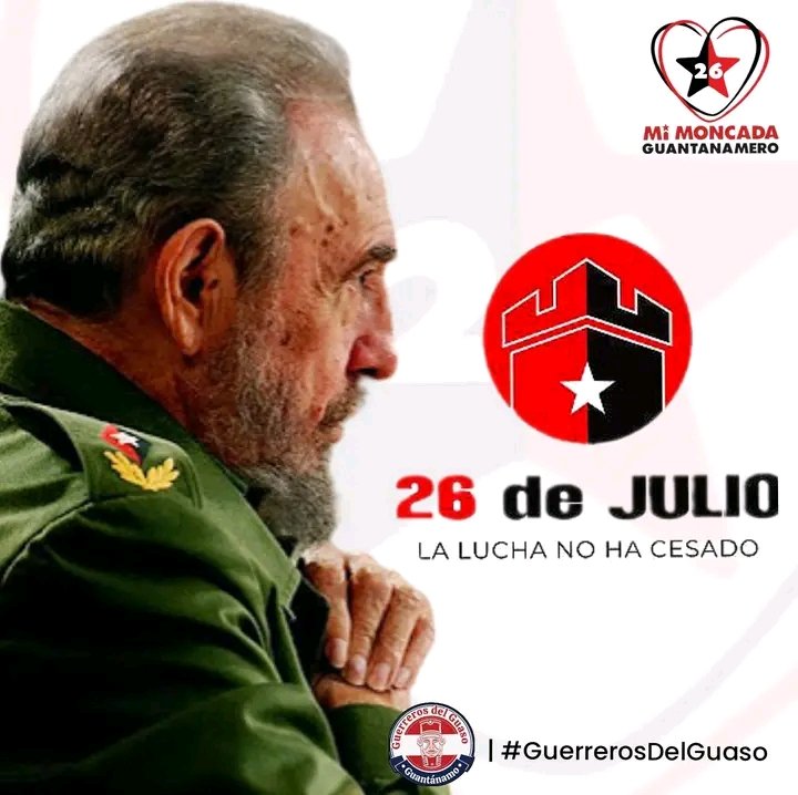 YusleybysA's tweet photo. #CubaViveEnSuHistoria 
Las acciones del 26 de julio se convirtieron en victoria por la determinación y la convicción profunda de los jóvenes del centenario, guiados por #Fidel.
Ese siempre ha sido el espíritu de la Revolución.
#LaLuchaNoHaCesado 
#TenemosMemoria https://t.co/TYJcOADVC2