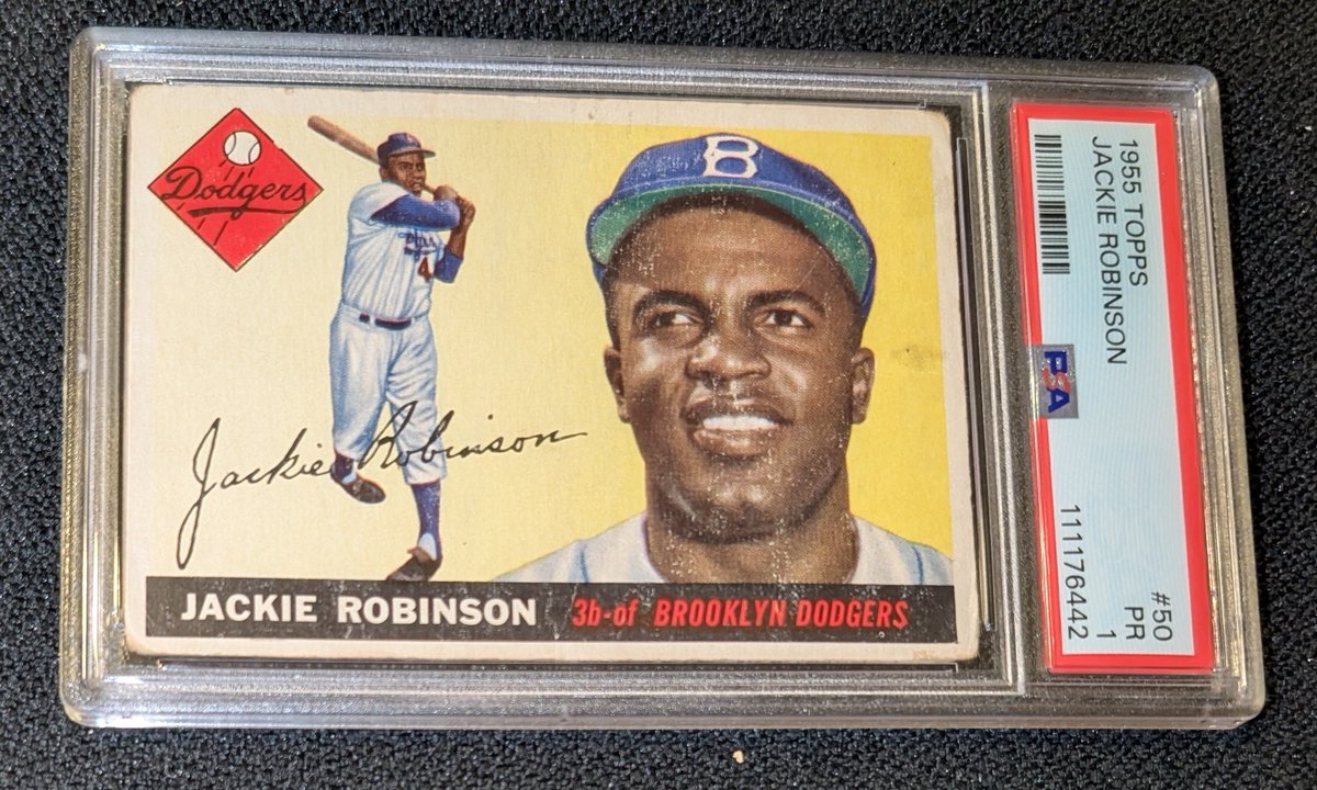 CardsThings's tweet image. Going to make this available before the national!
1955 Jackie Robinson PSA 1
$350
A really nice looking 1
See pinned for rules/ shipping
#CardsThingsStax