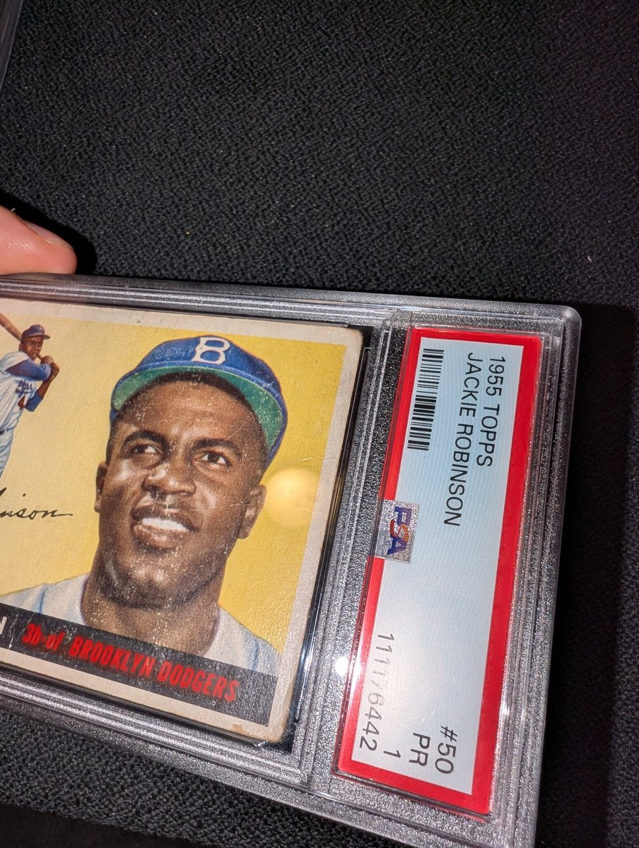 CardsThings's tweet image. Going to make this available before the national!
1955 Jackie Robinson PSA 1
$350
A really nice looking 1
See pinned for rules/ shipping
#CardsThingsStax