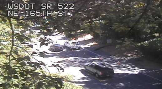清除：在NE 165th St.附近的EB SR 522上的EB SR