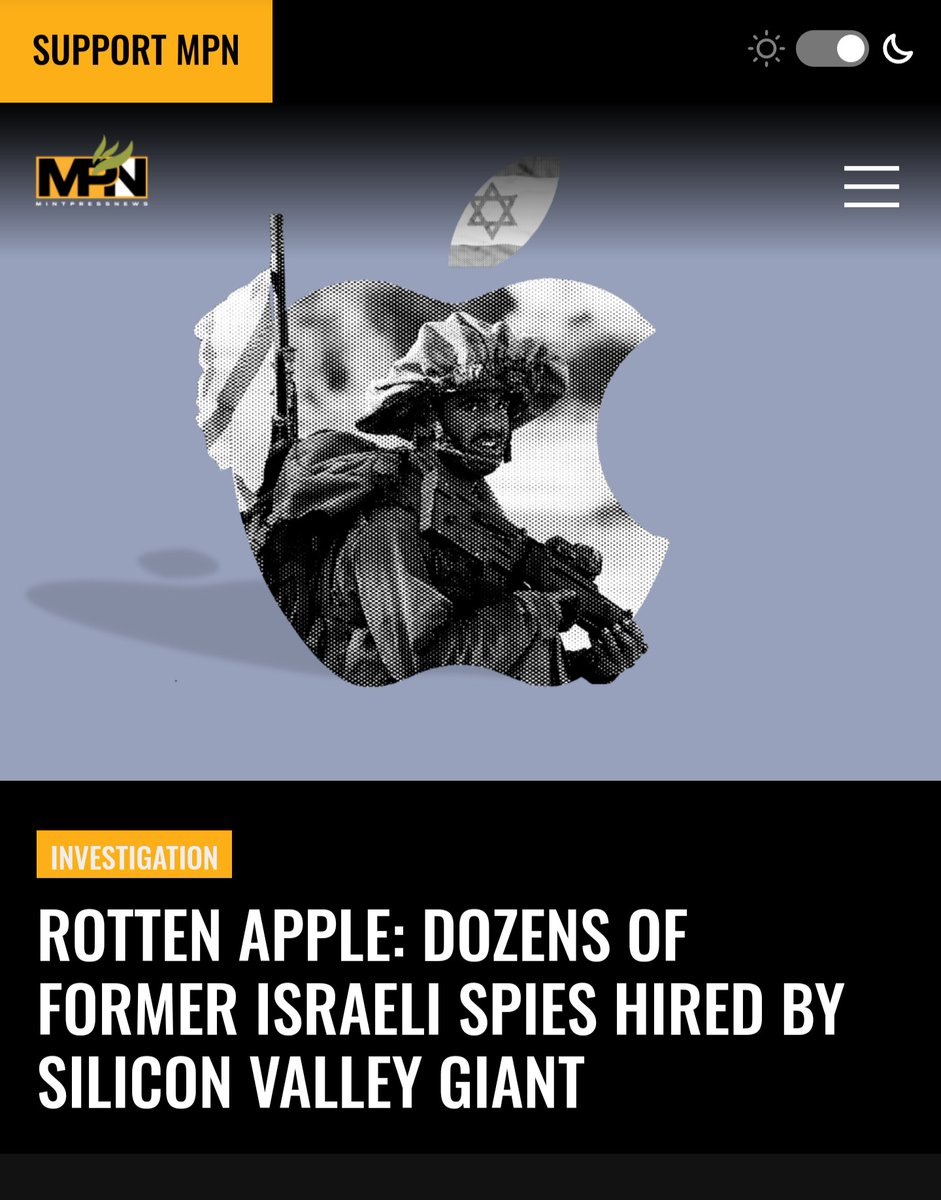 BremsHarald's tweet image. mintpressnews.com/apple-israel-u…