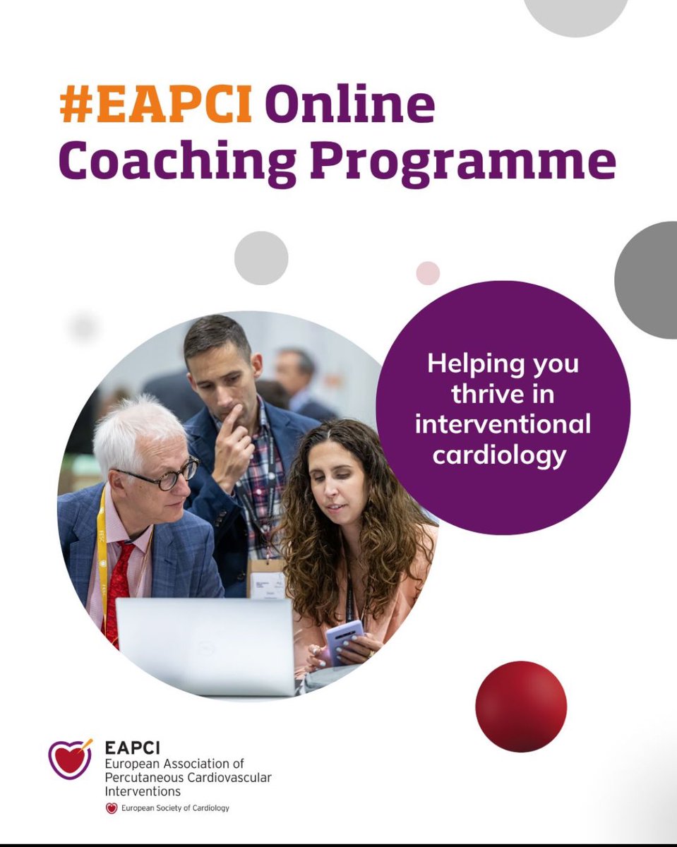 EAPCIPresident (@eapcipresident) on Twitter photo #EAPCI <a href="/escardio/">European Society of Cardiology</a> Online Coaching Programme
⏱️EXTENDED DEADLINE 31st JULY⏱️
❗️Don’t miss this opportunity if you are #EAPCI member ➕
1️⃣ < 40 y.o.
or
2️⃣ returning from sick or parental leave
or
3️⃣ practicing in low/lower-middle income countries
🔗More bit.ly/4l4qn5m #EAPCI <a href="/escardio/">European Society of Cardiology</a> Online Coaching Programme
⏱️EXTENDED DEADLINE 31st JULY⏱️
❗️Don’t miss this opportunity if you are #EAPCI member ➕
1️⃣ < 40 y.o.
or
2️⃣ returning from sick or parental leave
or
3️⃣ practicing in low/lower-middle income countries
🔗More bit.ly/4l4qn5m