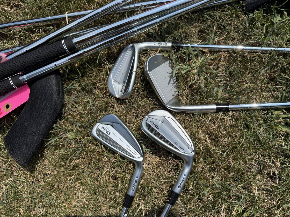 PGAPappas's tweet image. It’s 93° here right now. Feels like 100°. In the middle of a Heat Advisory.
And…
The temperature just went up! 💯🔥🔥
Custom fit new Ping i240 irons ready for action baby! 😁👍