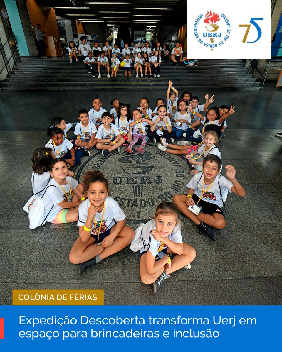 O campus Maracanã se tornou palco de uma proposta inédita de ocupação do espaço universitário: a realização da colônia de férias “Expedição Descoberta: aventuras na Uerj”. Iniciativa da Superintendência de Equidade Étnico-racial e de Gênero (Supeerg).
uerj.br/noticia/coloni…