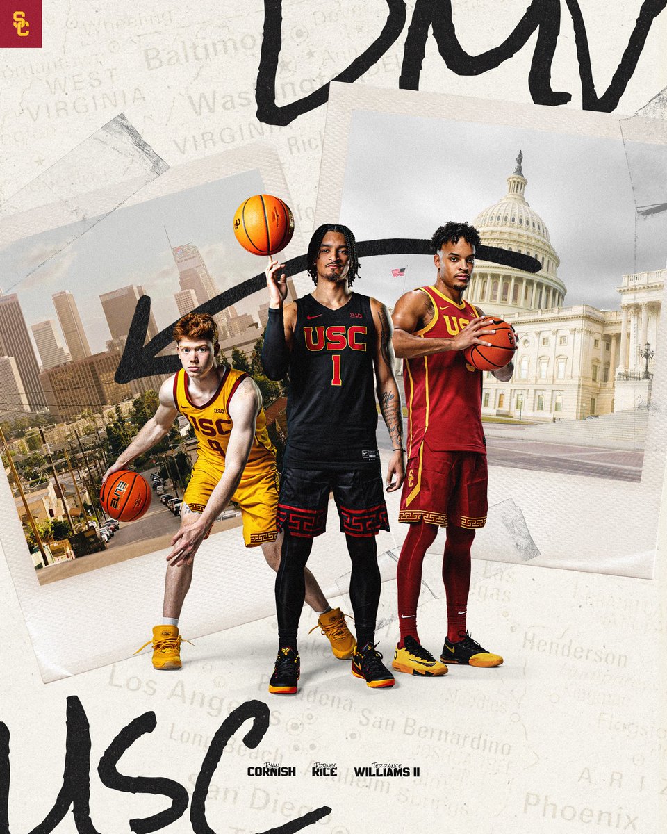 DMV ➡️ USC

<a href="/rcornish21/">Ryan Cornish</a>, <a href="/rodneyrice__/">Rodney Rice</a> and <a href="/_flyyt/">T Will #️⃣5️⃣</a> stay reppin’