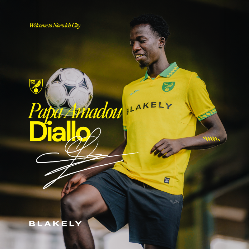 NorwichCityFC's tweet photo. We've completed the signing of Senegalese winger Papa Amadou Diallo from French club Metz, subject to international clearance 📝