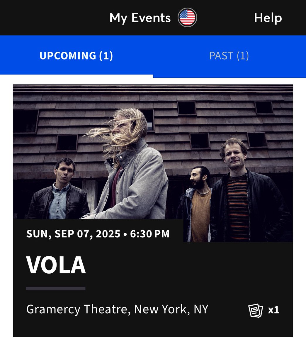 We’ve never been more back. So stoked to see VOLA again coming up. One of the best prog metal bands in the game. Super excited