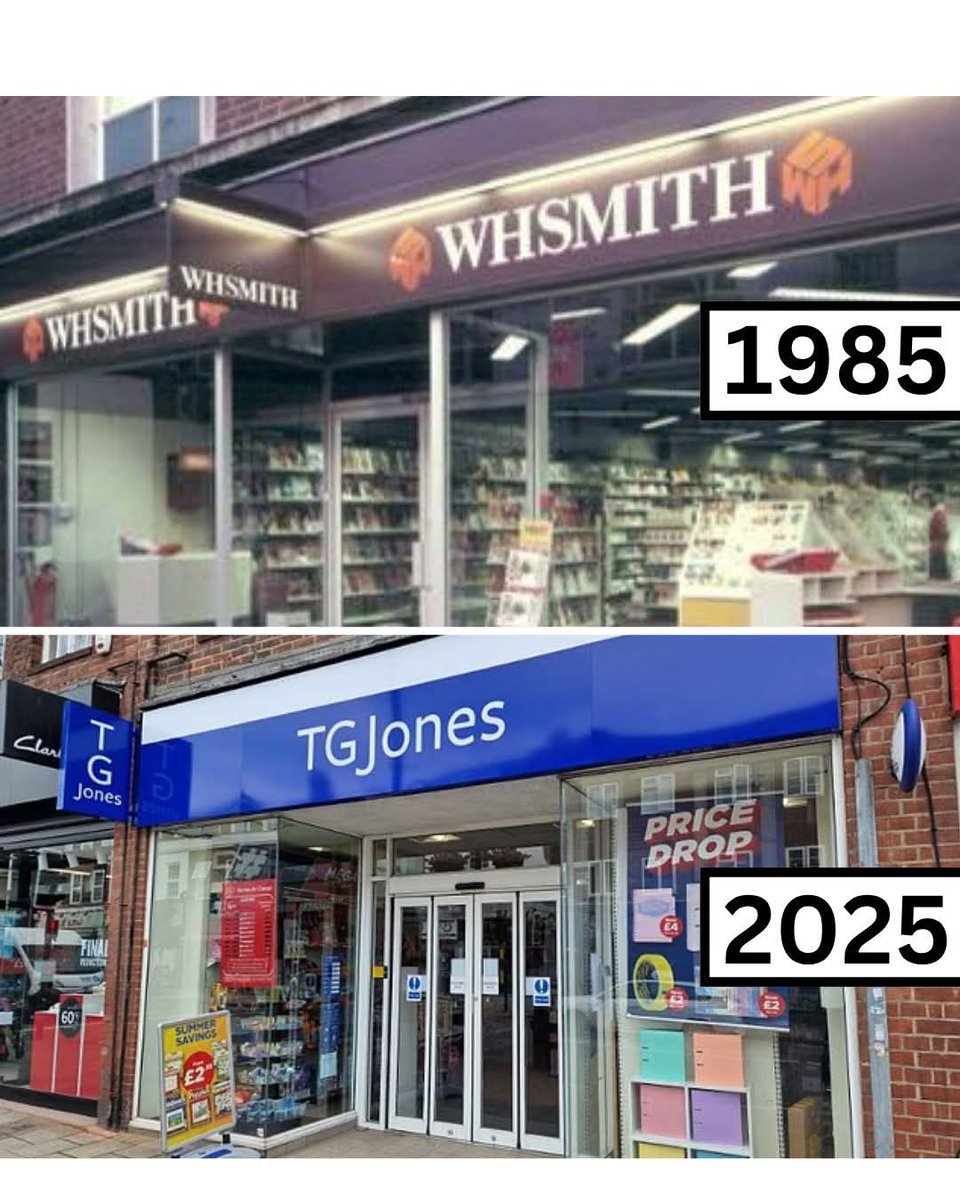 Farewell WHSmith. For many of of 80s kids, it was a Saturday tradition where you’d spend your pocket money to buy a  magazine or a comic, or even a 7 inch single.
After 232 years on the British High Street, WHSmith is saying goodbye.
The stores will be renamed TGJones.
WHSmith