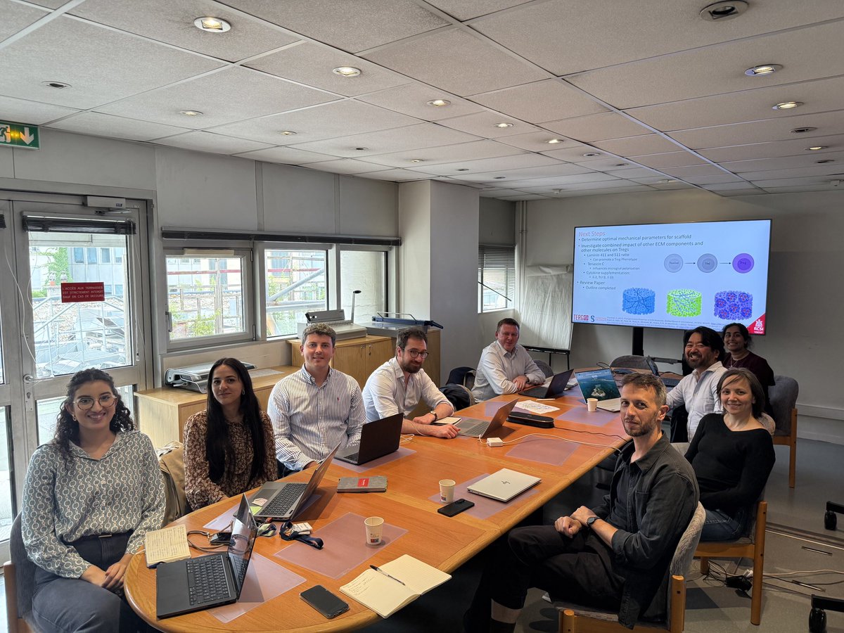 Prof. Fergal O'Brien (@fjobrien) on Twitter photo Nice visit to Paris (as ever!) for meeting on our project focussed on regulatory T cells #TRegs & immunomodulatory biomaterials. Our collaborators Makoto Miyara & @FM_Fernandes_ in <a href="/Sorbonne_Univ_/">Sorbonne Université</a> were excellent hosts as ever Thanks to <a href="/Researchirel/">Research Ireland</a> #Ulysses for support. Nice visit to Paris (as ever!) for meeting on our project focussed on regulatory T cells #TRegs & immunomodulatory biomaterials. Our collaborators Makoto Miyara & @FM_Fernandes_ in <a href="/Sorbonne_Univ_/">Sorbonne Université</a> were excellent hosts as ever Thanks to <a href="/Researchirel/">Research Ireland</a> #Ulysses for support.