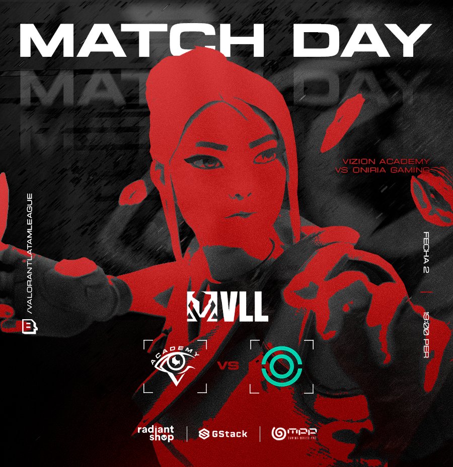 Vizion Gaming (@viziongamingpe) on Twitter photo MATCH DAY - FECHA 2 | <a href="/ValoLatamLeague/">Valorant Latam League</a> 🏆
Tras un debut complicado, vamos con todo para enderezar el rumbo en la fase de liga.
🆚 <a href="/oniriagaming/">Oniria Gaming</a>
⌚️ 19:00 🇵🇪 / 20:00 🇨🇱 / 21:00 🇦🇷
📹 twitch.tv/valorantlataml…
#GoVizion MATCH DAY - FECHA 2 | <a href="/ValoLatamLeague/">Valorant Latam League</a> 🏆
Tras un debut complicado, vamos con todo para enderezar el rumbo en la fase de liga.
🆚 <a href="/oniriagaming/">Oniria Gaming</a>
⌚️ 19:00 🇵🇪 / 20:00 🇨🇱 / 21:00 🇦🇷
📹 twitch.tv/valorantlataml…
#GoVizion