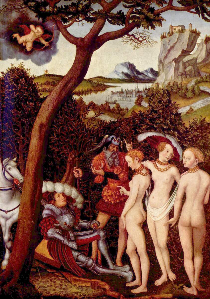 ArtistCranach's tweet image. The Judgement of Paris wikiart.org/en/lucas-crana…