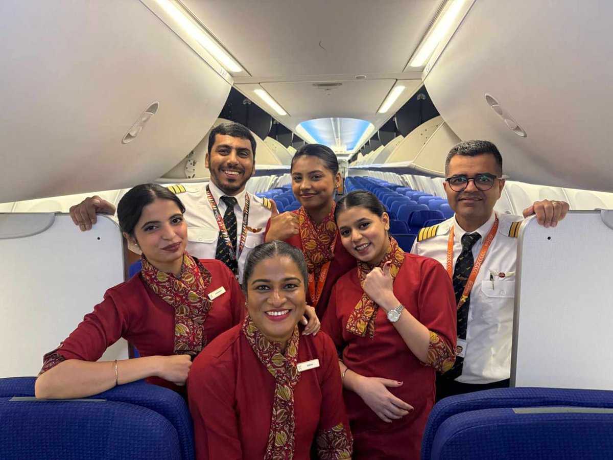 jagritichandra's tweet image. Superb professionalism displayed by Air India Express crew during a medical emergency onboard a Muscat to Mumbai flight on Thursday when a Thai national went into labour and they helped her deliver a baby mid-air.
Some clutter breaker when there is doom and gloom in aviation in…
