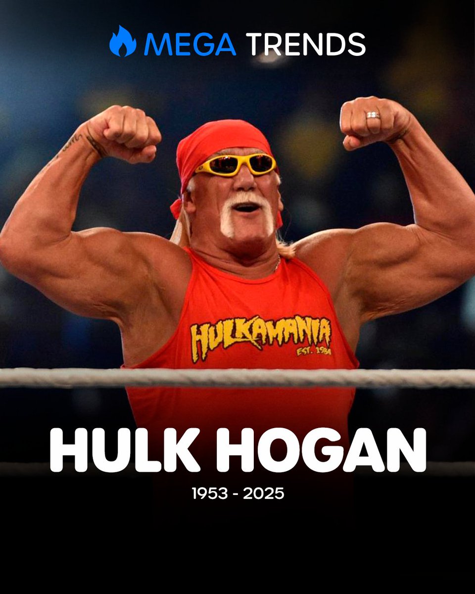 Megacable's tweet image. 🤼♂️ Nos despedimos de Hulk Hogan, una de las grandes figuras de la lucha libre. Su legado quedará para siempre.