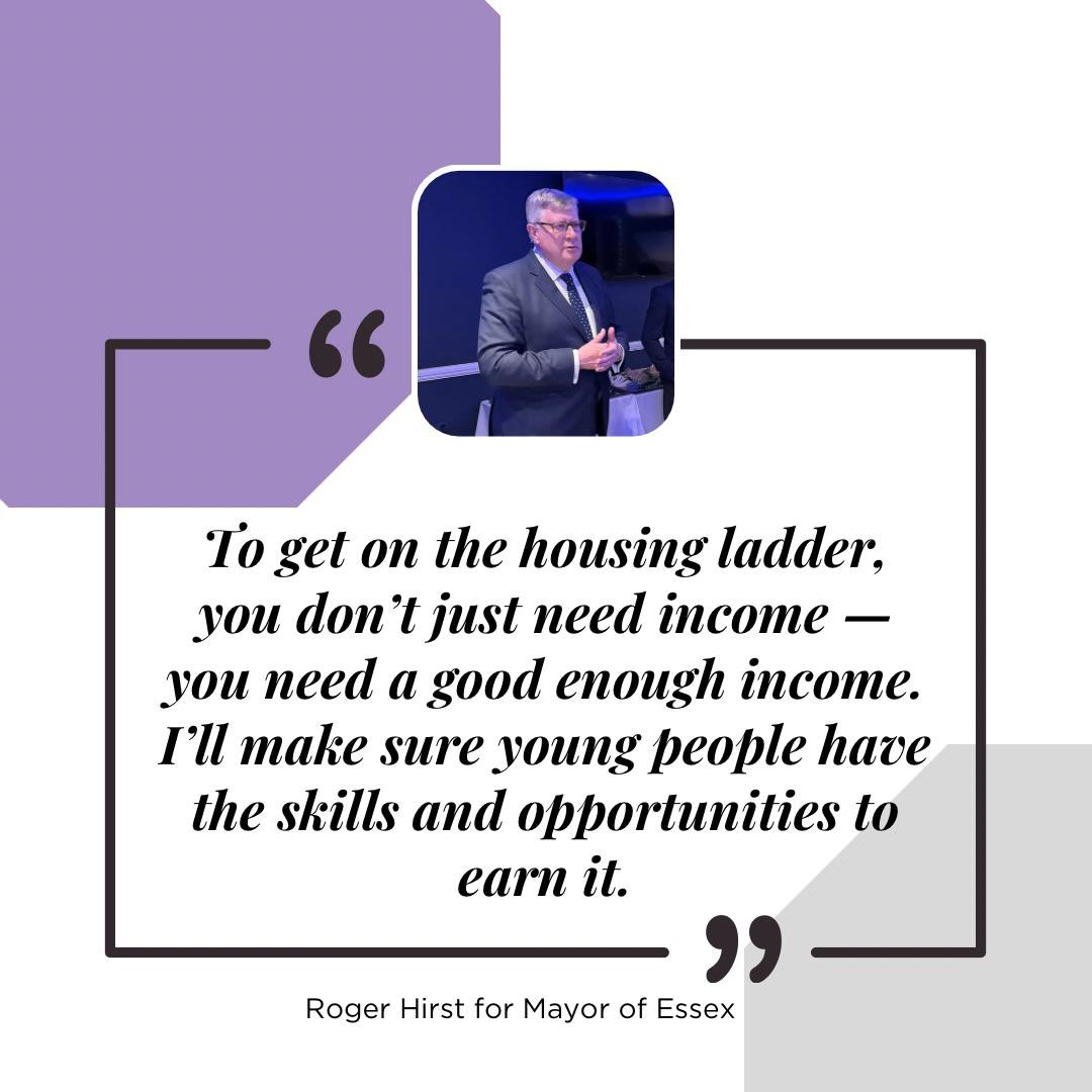 Getting Young People Onto the Housing Ladder* 🪜 
Let’s make it possible again for young people to move out, move forward, and move up with skills, incomes, and homes that match their aspirations 
#Hirst4Essex #HousingLadder #SkillsThatPay #OpportunityDelivered #IndependentFuture