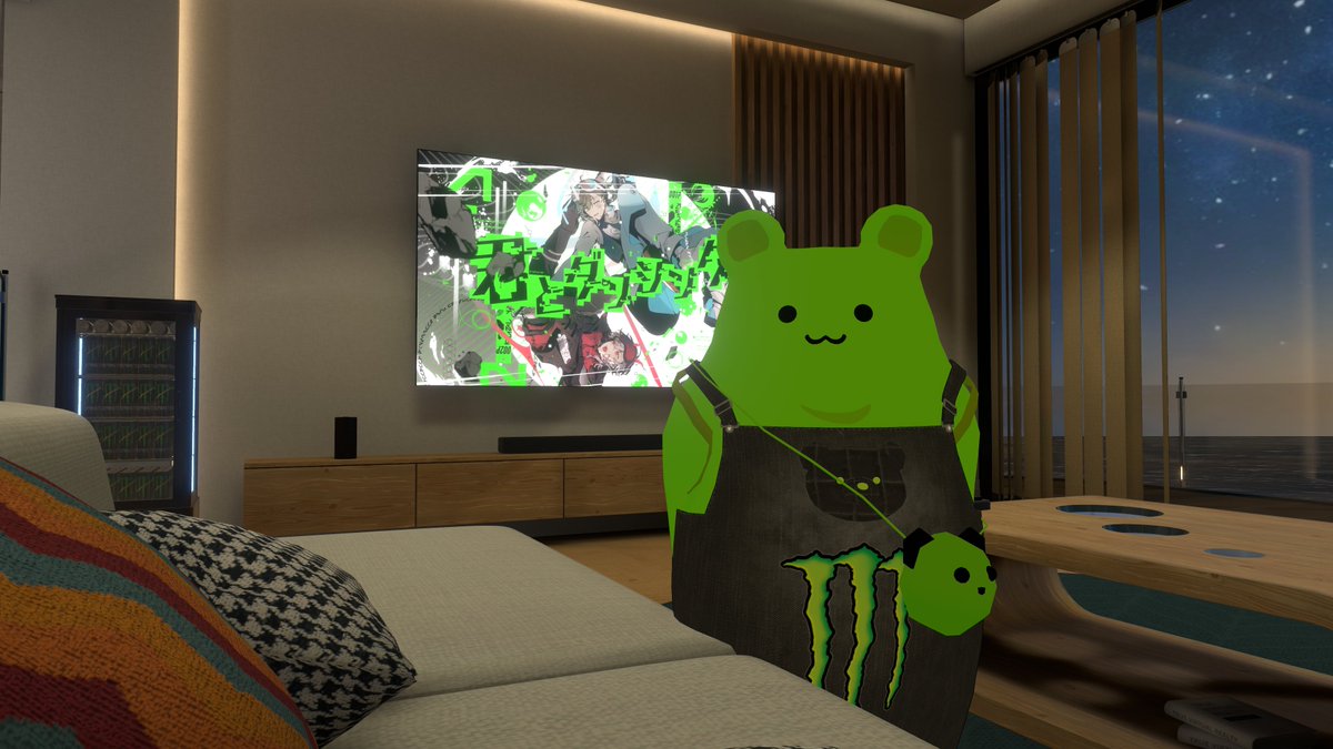 ginzi_vrc's tweet image. 最近はぶいちゃの自室で推しの曲を流しながら作業するのにハマってます。
