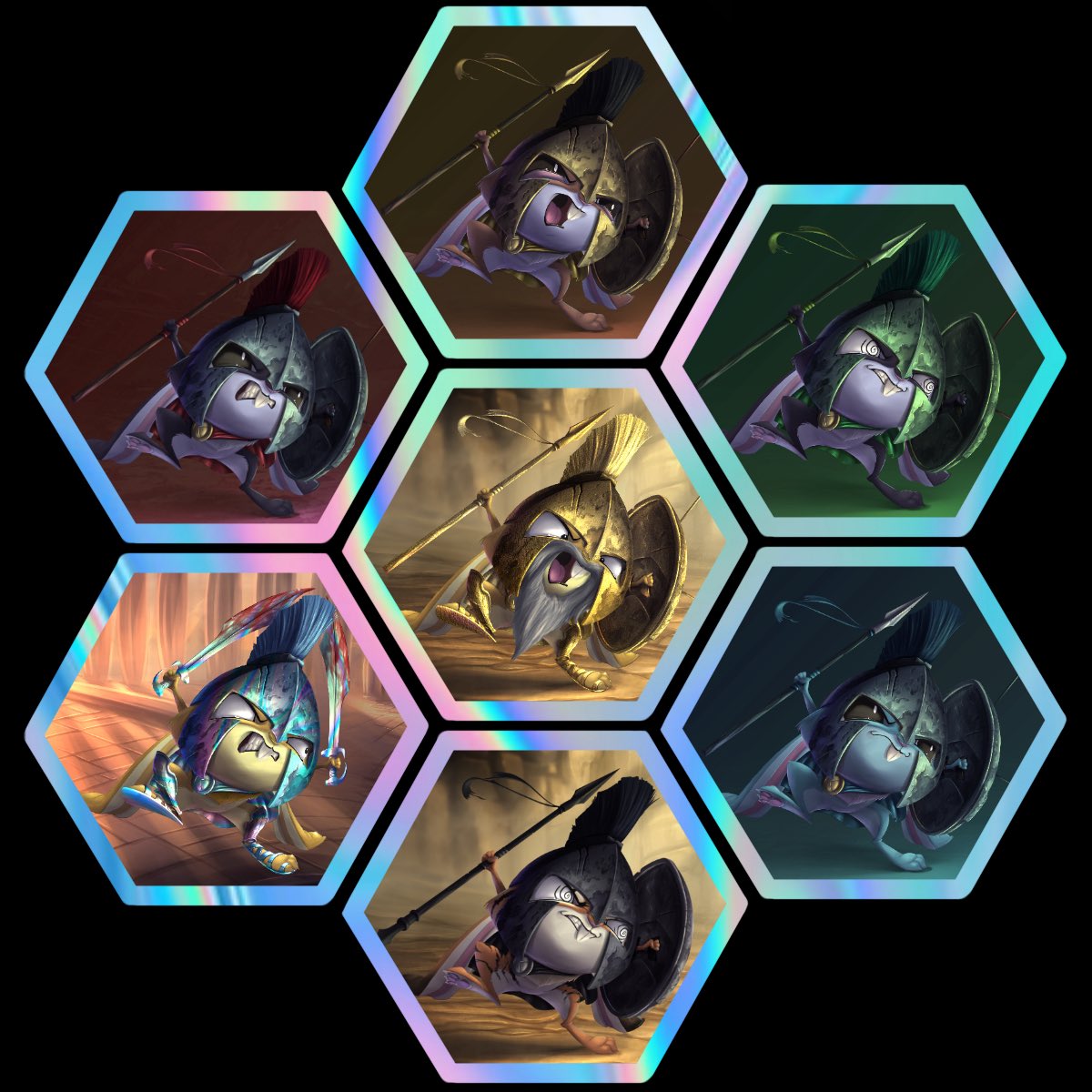 AROO!! Spartans!

Did you know 👀

<a href="/FrankLaNatra/">Frank LaNatra</a> &amp; <a href="/ChristaTBB/">Christa Lanatra</a> 
hand drew over 175 Unique Traits for the Spartans, including 3 fully-painted backgrounds &amp; 7 different color sets of weapons &amp; armor.

NEW <a href="/seitherTCG/">Seither Chronicles™️</a> Spartan Set Testing Tonight.

HOP in &amp; let’s GO!

#FluffleFam