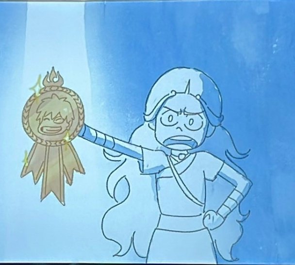 zutarathinker's tweet image. KATARA WITH HER ZUKO AWARD IN THIS NEW OFFICIAL ART😭😭