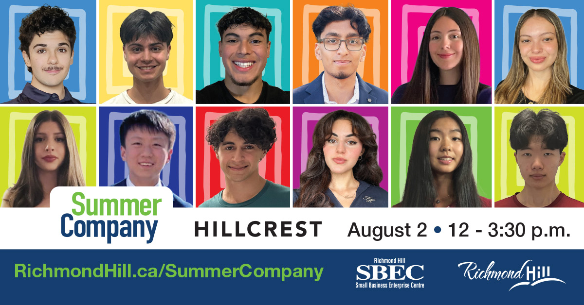 RH_SBEC's tweet photo. Last chance to meet this year’s Summer Company students. 
📍Please come to Hillcrest Mall, centre court on Saturday, August 2 from 12-3:30pm. 
🫶Show your support and get firsthand exposure to unique student businesses at the Summer Company showcase event! 
#SummerCompany #SBEC https://t.co/3sZD9Wa6MU
