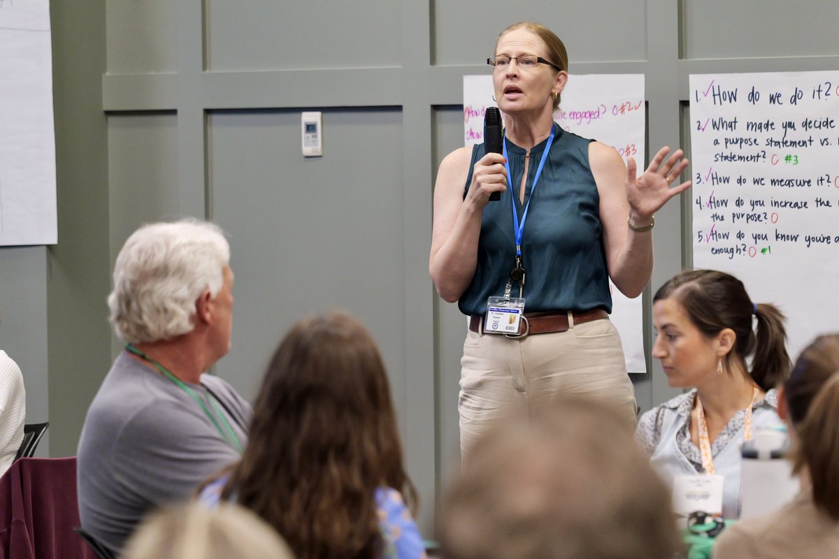 mtnbrookschools's tweet image. Back for day 2️⃣ of New Teacher Institute!
Today our new teachers are diving deeper into our purpose statement examining the principles of “challenging” and “engaging” and what that looks like in the classroom.
Give it up for our amazing new teachers!