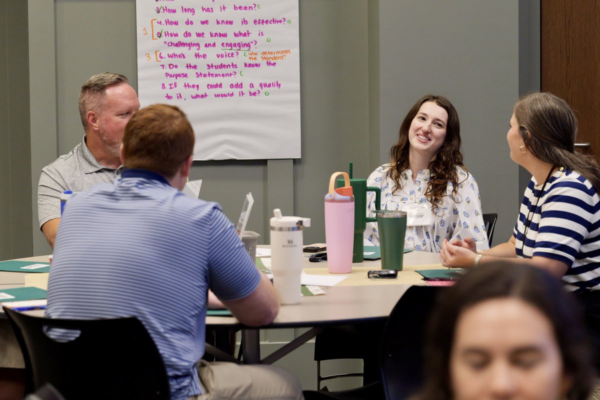 mtnbrookschools's tweet image. Back for day 2️⃣ of New Teacher Institute!
Today our new teachers are diving deeper into our purpose statement examining the principles of “challenging” and “engaging” and what that looks like in the classroom.
Give it up for our amazing new teachers!