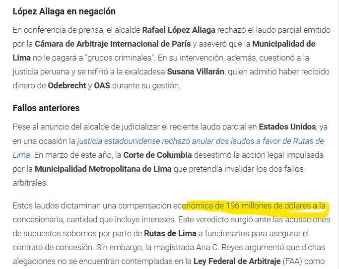 Peter_old10's tweet photo. @diariocorreo @rlopezaliaga1 pagara con la suya los millones x el arbitraje y sus abogados, al parecer porky dejara mas misia a la @MuniLima que en le epoca de @SusanaVillaran. 
@diariocorreo le esta haciendo campaña porky kiere su tren y no hay ni paraderos https://t.co/Xd4atz2oJA