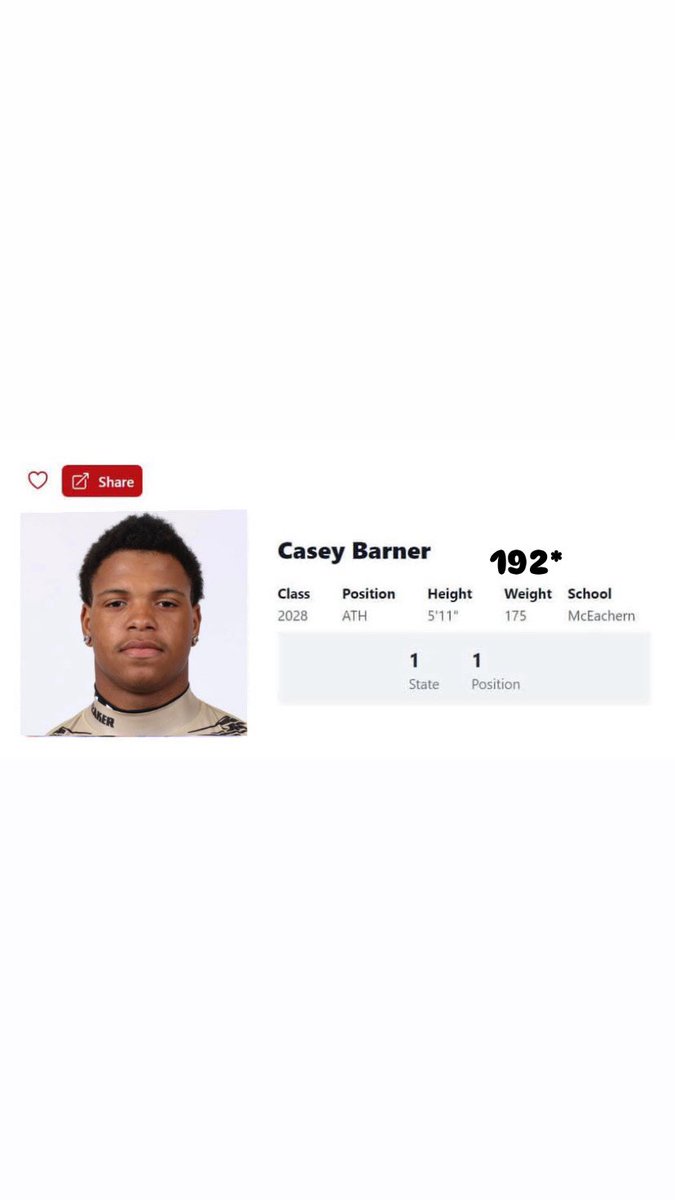 casey_barner2's tweet image. 🙏🏽 thank you @PrepRedzoneGA @PrepRedzone @PrepRedzoneNext