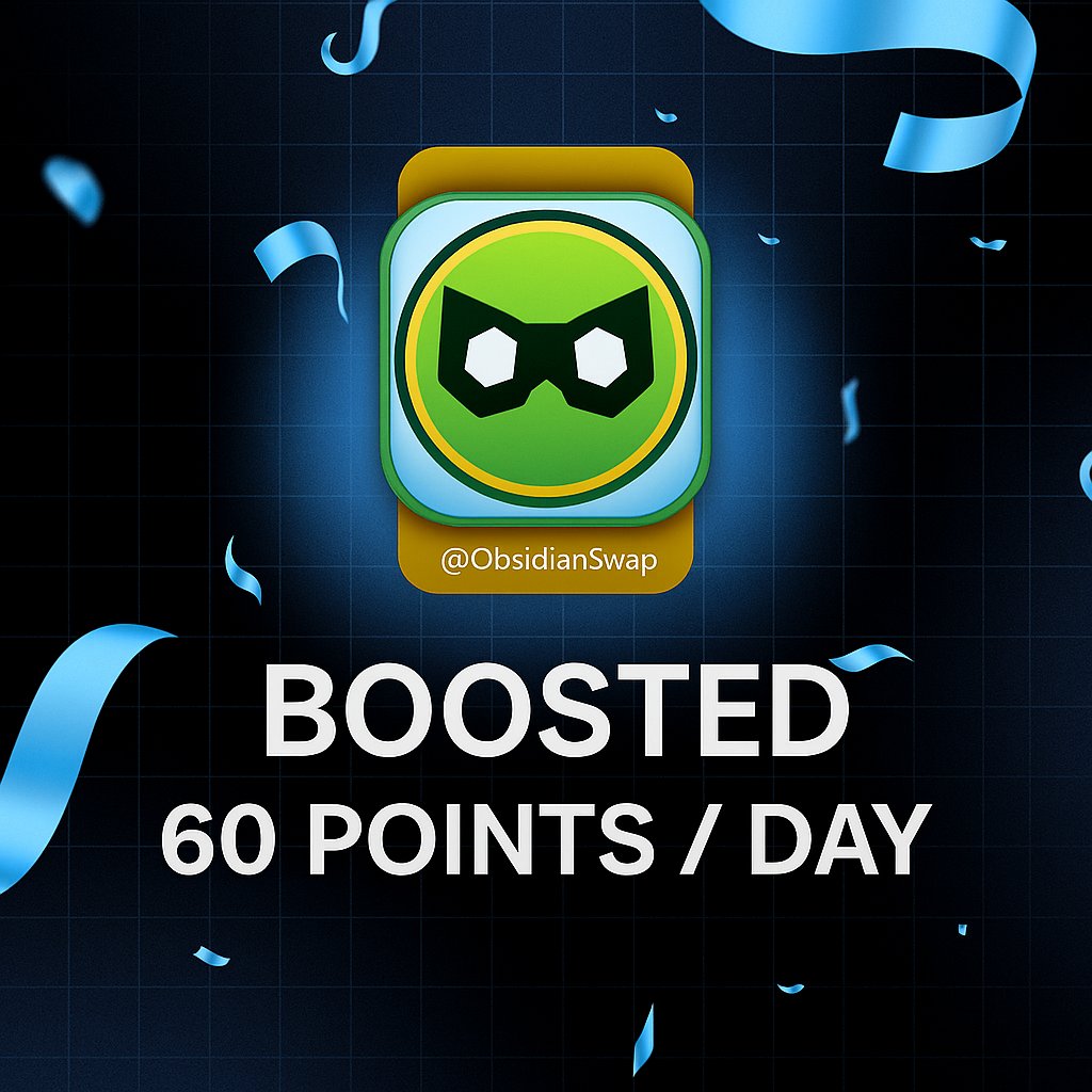 CretinsMunks's tweet image. 🚨Robin NFTs from @ObsidianSwap now have their BOOSTING period on FlexToEarn extended until August 2nd!🔥
💥 60 points/day = 1 Mystery Crate/day.
Flex now, don’t miss the juicy rewards! 🎁🔥