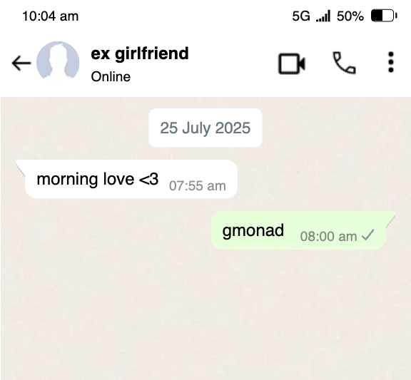 MeowFi_'s tweet image. It’s over. She couldn’t handle my constant GMONADs. I couldn’t stop saying it, she couldn’t stand hearing it.

Guess I’ll be more active here now… or find someone who moanhard’s with me instead. 😿