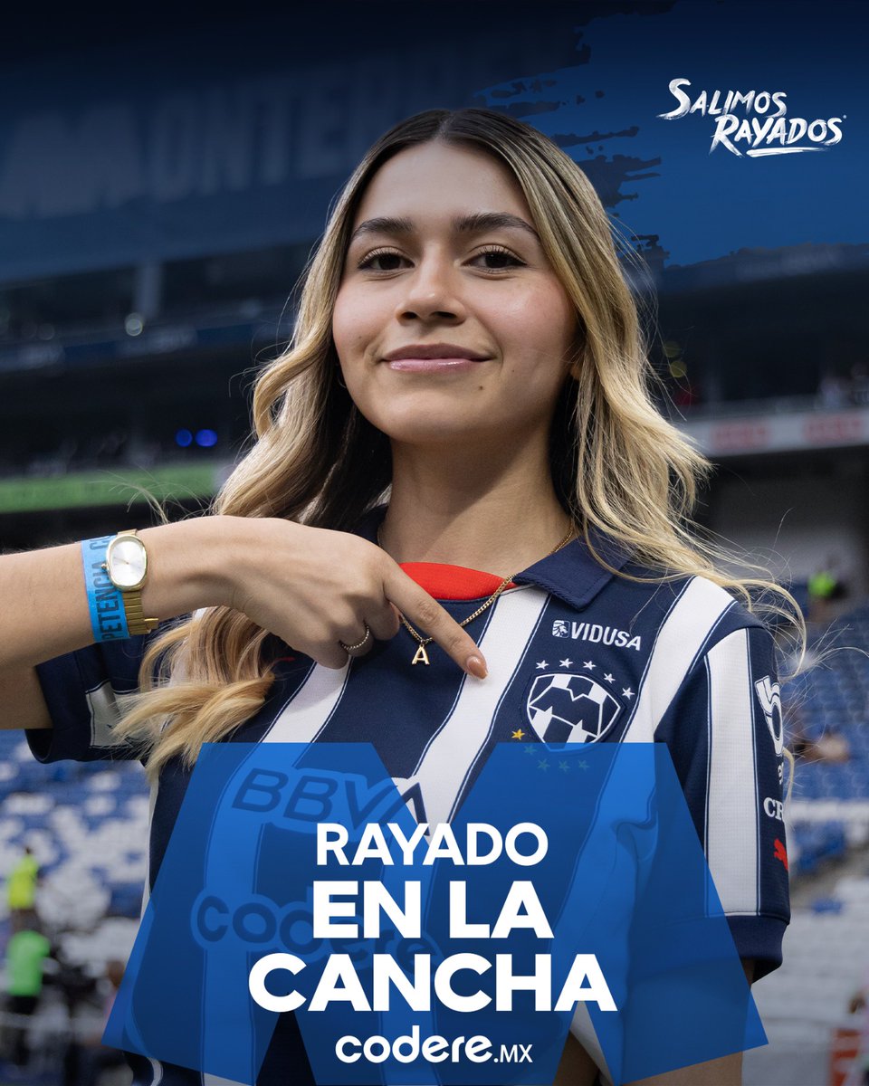 Rayados (@rayados) on Twitter photo Sé parte de nuestro Equipo Digital y vive la experiencia del #RayadoEnLaCancha @CodereMx en el Monterrey 🆚 Atlas.🤠
Para participar:
*Da RT a este tuit
*Utiliza el HT de la dinámica
*Comenta con tu fotografía portando el jersey 👕 y tu nombre completo Sé parte de nuestro Equipo Digital y vive la experiencia del #RayadoEnLaCancha @CodereMx en el Monterrey 🆚 Atlas.🤠
Para participar:
*Da RT a este tuit
*Utiliza el HT de la dinámica
*Comenta con tu fotografía portando el jersey 👕 y tu nombre completo
