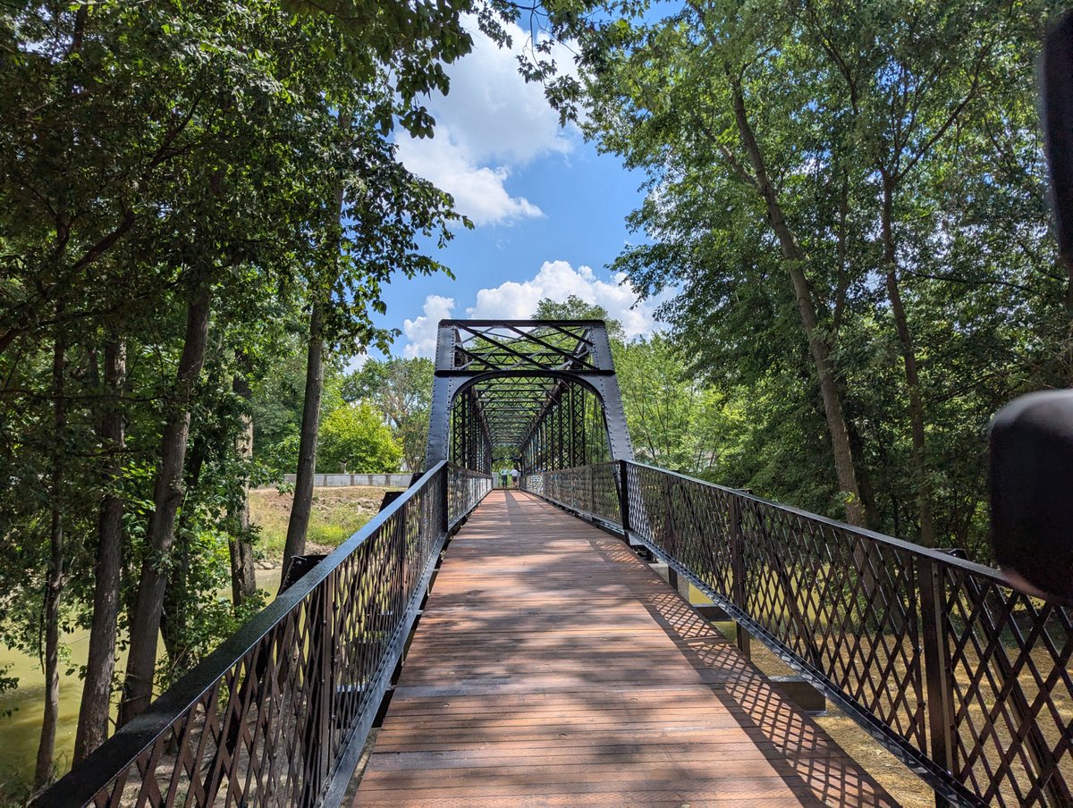 wane15's tweet image. The Mechanic Street Bridge project was officially completed today, connecting Swinney Park to nearby neighborhoods. wane.com/news/local-new…