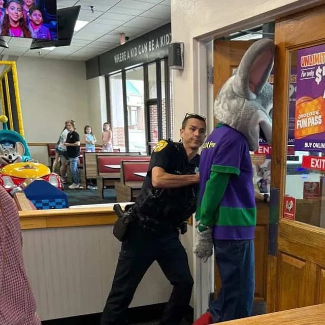 Chuck E. Cheese ARRESTED while at work by Tallahassee Police for credit card fraud

Mr. Cheese has been charged with three felonies – theft of credit card, criminal use of personal identification information, and fraudulent use of a credit card