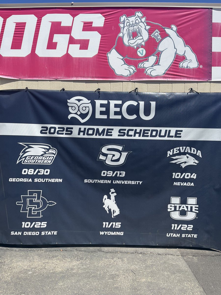 StephenABC30's tweet image. Make your plans. Your 6 Saturdays in 2025 for Fresno State football. @ABC30