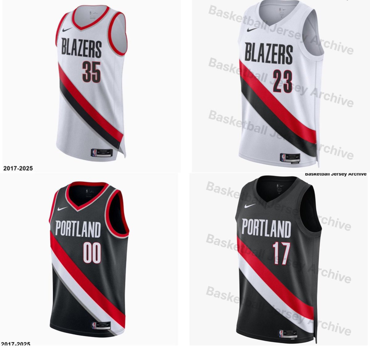 Mr_Portland's tweet image. Portland Trail Blazers’ 25-26 jerseys 👀
Old vs. New:
(via @jerseyarchive)