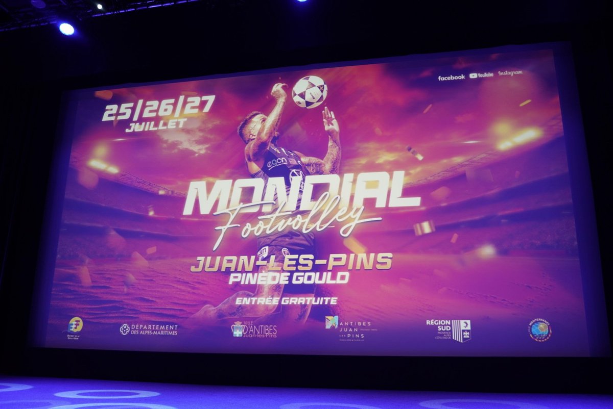 antibes_jlp's tweet image. ⚽️ Le Mondial de Footvolley d'#antibes est lancé avec la cérémonie d'ouverture et le tirage au sort en présence de @Jean Leonetti.
Rdv de vendredi à dimanche dès 17h pour ce grand événement entièrement gratuit où s'affrontent les 16 meilleures équipes du monde!!!
3 jours de grand…