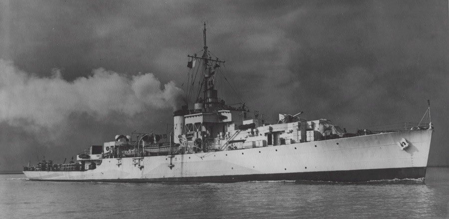 CdrEricson's tweet image. River class frigate HMCS Ribble (K 525) T/A/Lt.Cdr. Allan Brown Taylor, RCNR: Commissioned 24.07.44.