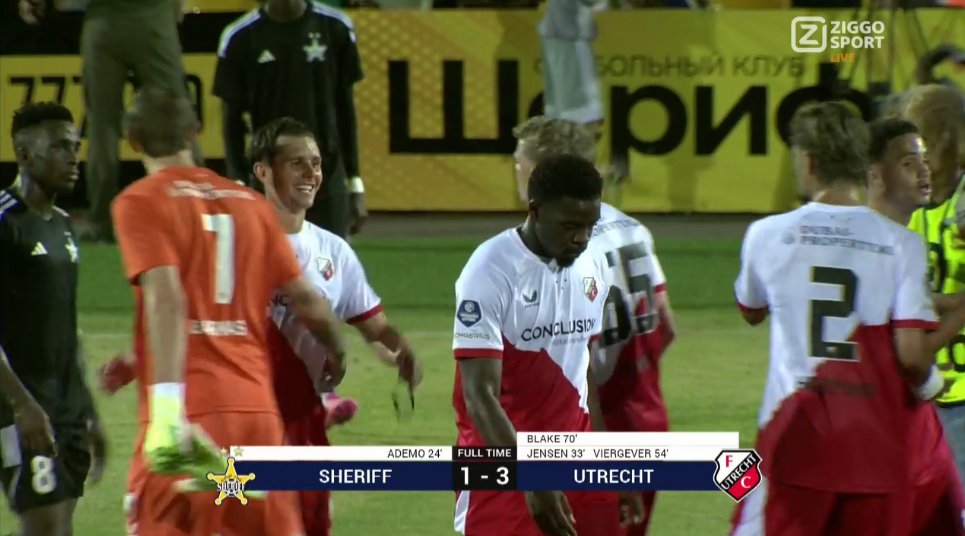foet247europa's tweet photo. FT Sheriff 1 Utrecht 3 #SHEUTR #UEL https://t.co/bbRbpEkFEY