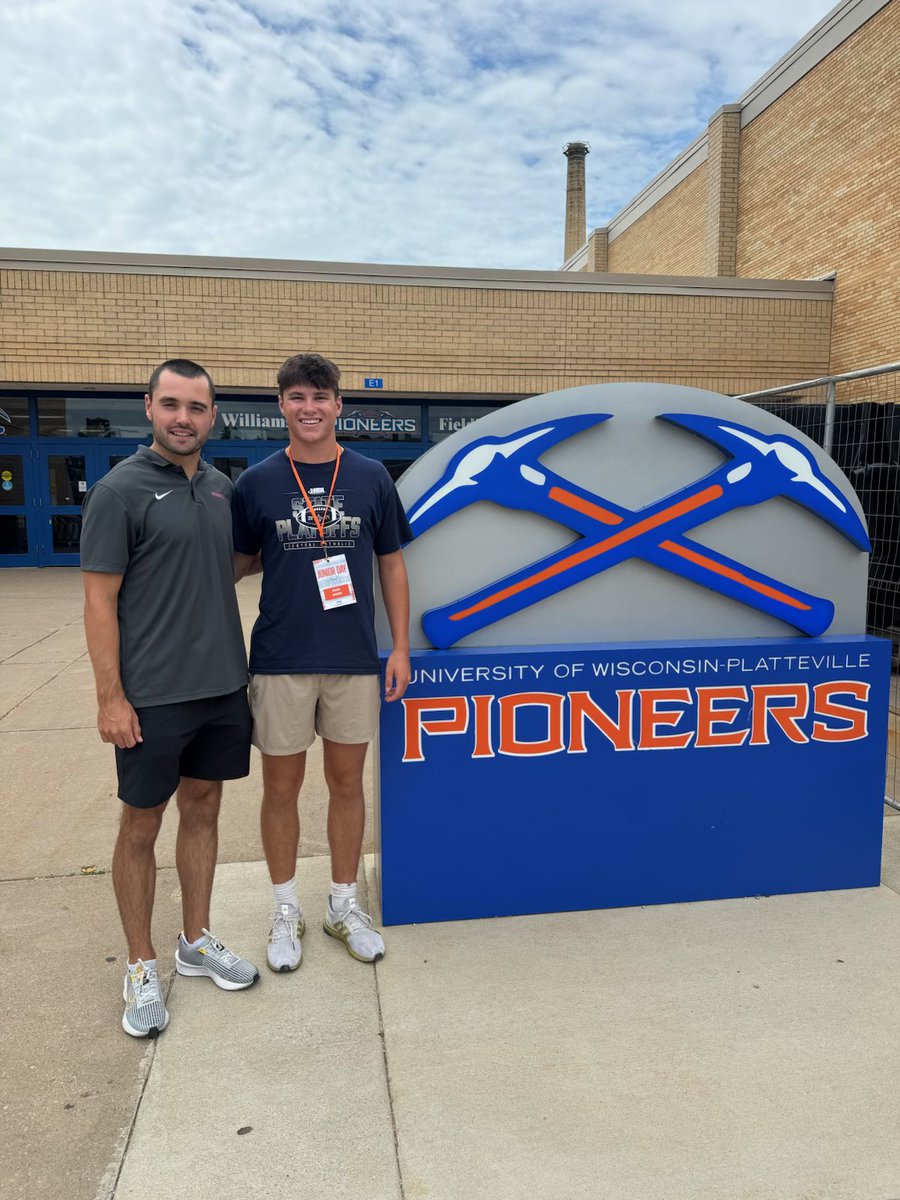 Eoin Kohn 2026 (@eoin_kohn) on Twitter photo Had a great visit today at U-W Platteville.
Big thanks to <a href="/Ryan_Munz/">Ryan Munz</a> and <a href="/Coach_Fryar/">Blake Fryar</a> for making today possible!
<a href="/CCHSsaintsFB/">CCHS Football</a> <a href="/BrauchtKevin/">Kevin Braucht</a> <a href="/CPHighland/">Coach Highland</a> <a href="/AdelmanCharlie/">Charlie Adelman</a> <a href="/Mattneff70/">Mattneff</a> <a href="/zappio_51/">Zachary Appio</a> <a href="/IlliniPrairie/">Illini Prairie Conference</a> Had a great visit today at U-W Platteville.
Big thanks to <a href="/Ryan_Munz/">Ryan Munz</a> and <a href="/Coach_Fryar/">Blake Fryar</a> for making today possible!
<a href="/CCHSsaintsFB/">CCHS Football</a> <a href="/BrauchtKevin/">Kevin Braucht</a> <a href="/CPHighland/">Coach Highland</a> <a href="/AdelmanCharlie/">Charlie Adelman</a> <a href="/Mattneff70/">Mattneff</a> <a href="/zappio_51/">Zachary Appio</a> <a href="/IlliniPrairie/">Illini Prairie Conference</a>