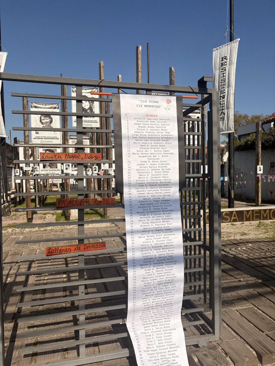 Pasado_Reciente's tweet image. La directora de la SDHPR, Alejandra Casablanca, visitó la Casa Memoria José Domingo Cañas en Chile.
Recorrió el sitio junto a su equipo y dialogó con sus referentes sobre memoria, verdad y justicia en la región.
#Memoria #DerechosHumanos #SDHPR #Chile #JoséDomingoCañas