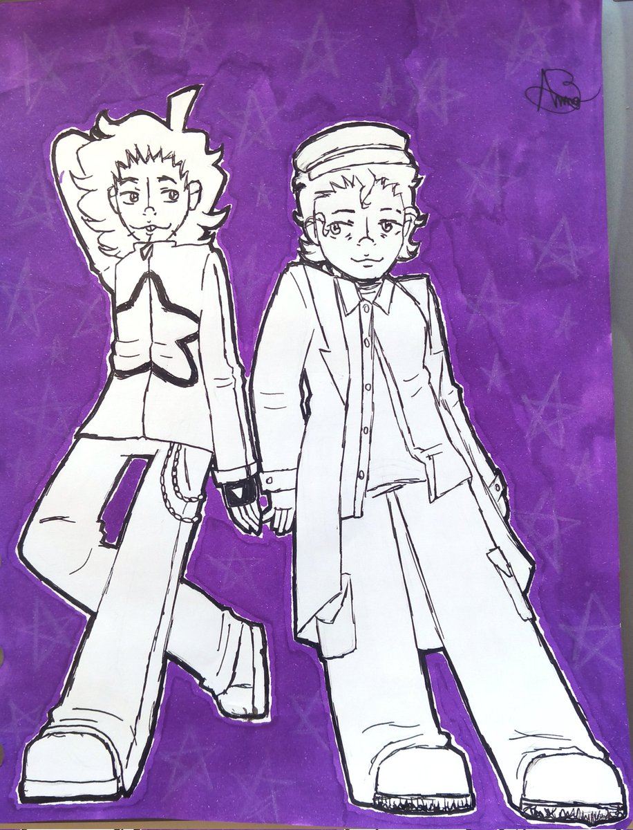 Sob_Ztar's tweet image. We already have the green yuri, what about some purple yaoi?
#ocart #arttwt