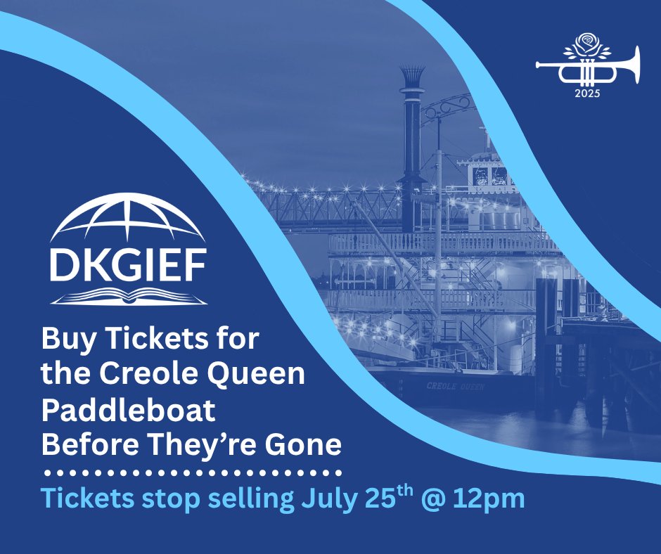 🚨Tickets for the Creole Queen will stop being sold tomorrow Friday July 25th @ 12pm.🚨 Be sure to get your tickets before time runs out! We can’t wait to see everyone down in New Orleans!✨
#DKGIEF #womeneducators #neworleans