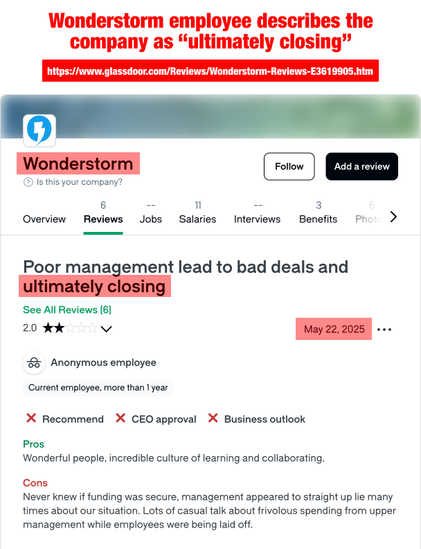 lodgetouched's tweet photo. What's the financial stability of Wonderstorm? The way this former employee describes the company, it sounds like this company is virtually out of business.

#TheDragonPrince #TheDragonKing #TDP https://t.co/3jkvQ4v84b