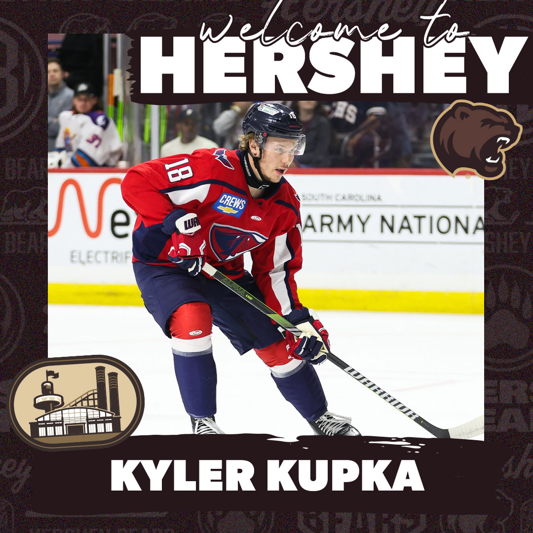 We have re-signed goaltender Seth Eisele and inked forward Kyler Kupka to an AHL contract for the 2025-26 season. 

📰 hersheybears.com/news/bears-re-…
