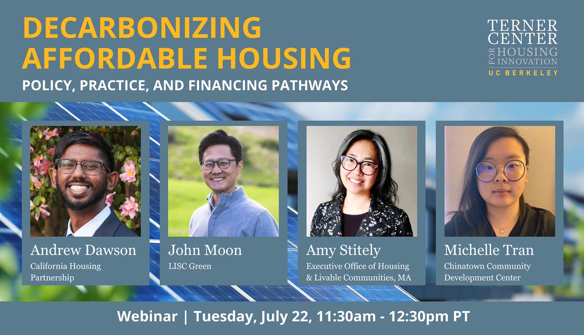 TernerHousing's tweet image. See the recording of our webinar, &quot;Decarbonizing Affordable Housing: Policy, Practice, and Financing Pathways,&quot; in which experts discuss strategies for overcoming challenges to scaling energy efficiency and climate resilience in subsidized housing. ow.ly/vGSb50WuUcn
