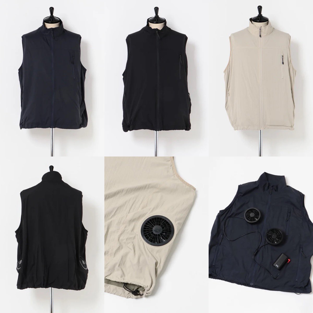 LOWERCASE x URBS x 空調服®︎ コラボファン付きベストが国内7月25日
