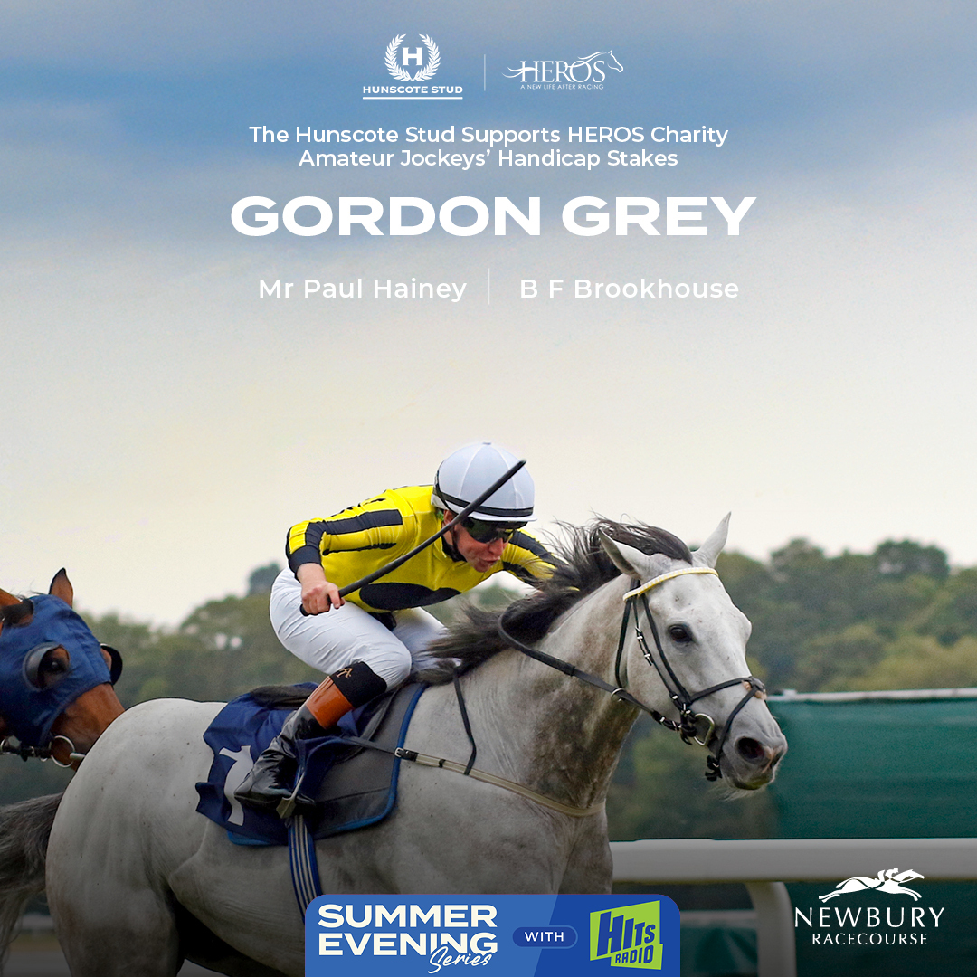 NewburyRacing's tweet image. 🏆 Hunscote Stud Supports @HEROSCharity Amateur Jockeys’ Handicap Stakes 🏆
🥇 Gordon Grey
🥈 Show Biz Kid
🥉 Fast Steps
Gordon Grey continues the winning streak taking victory under Mr Paul Hainey 🔥