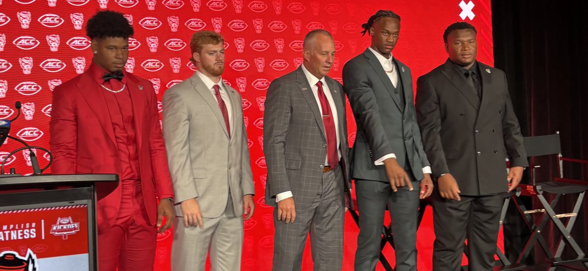 NCStateRivals's tweet image. NC State is about to address the media at ACC Kickoff: