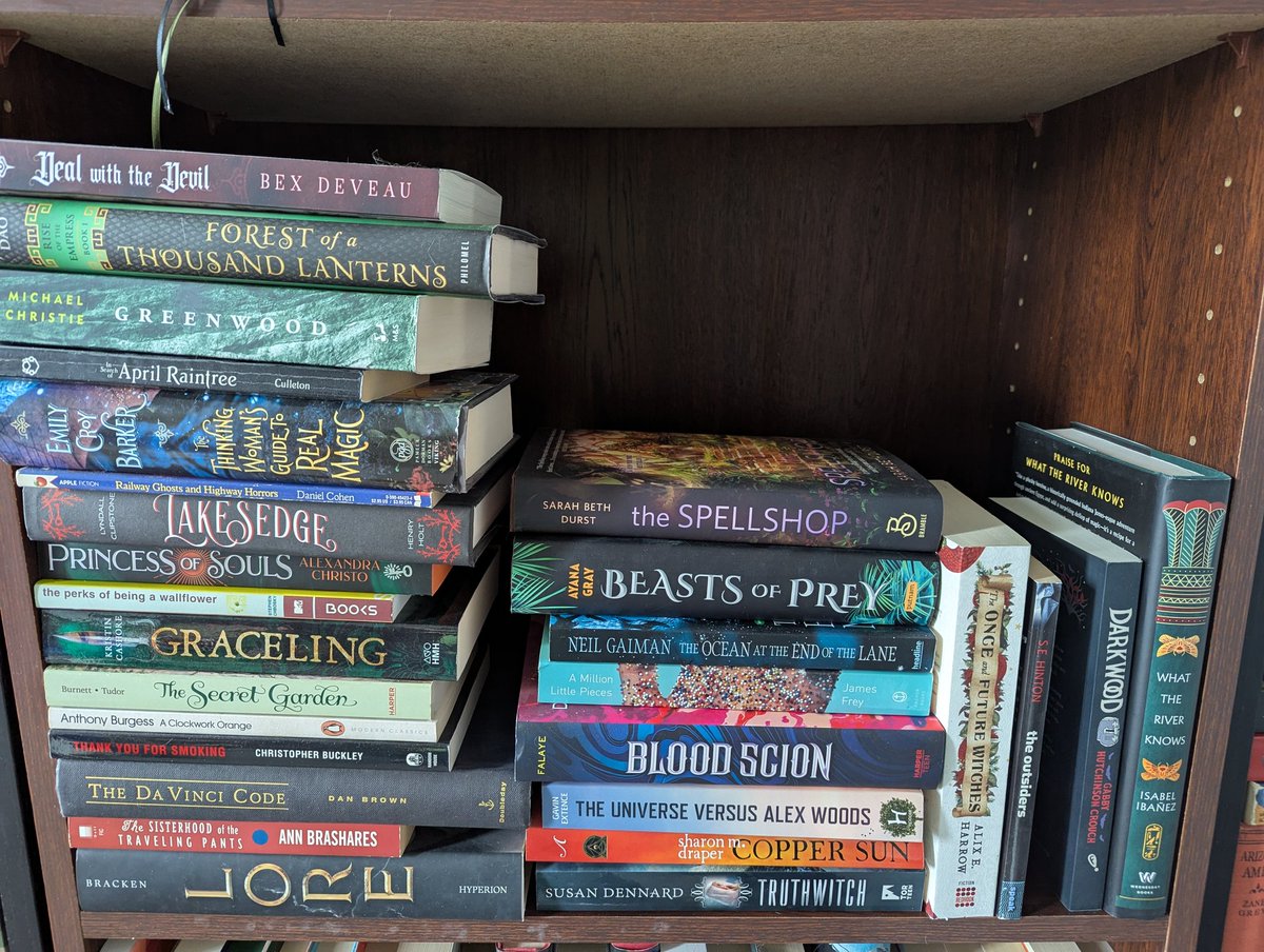 ctotheourtney04's tweet photo. Working on clearing off my shelves, get through those unread books. Going not too shabbily! The 2nd pic, that shelf was overflowing before!

Read about 30 books so far for the year. Making room on the shelves. 

Lol just to get more books...

Endless cycle 🙄

#amreading
#books https://t.co/1qAkhIVxxM